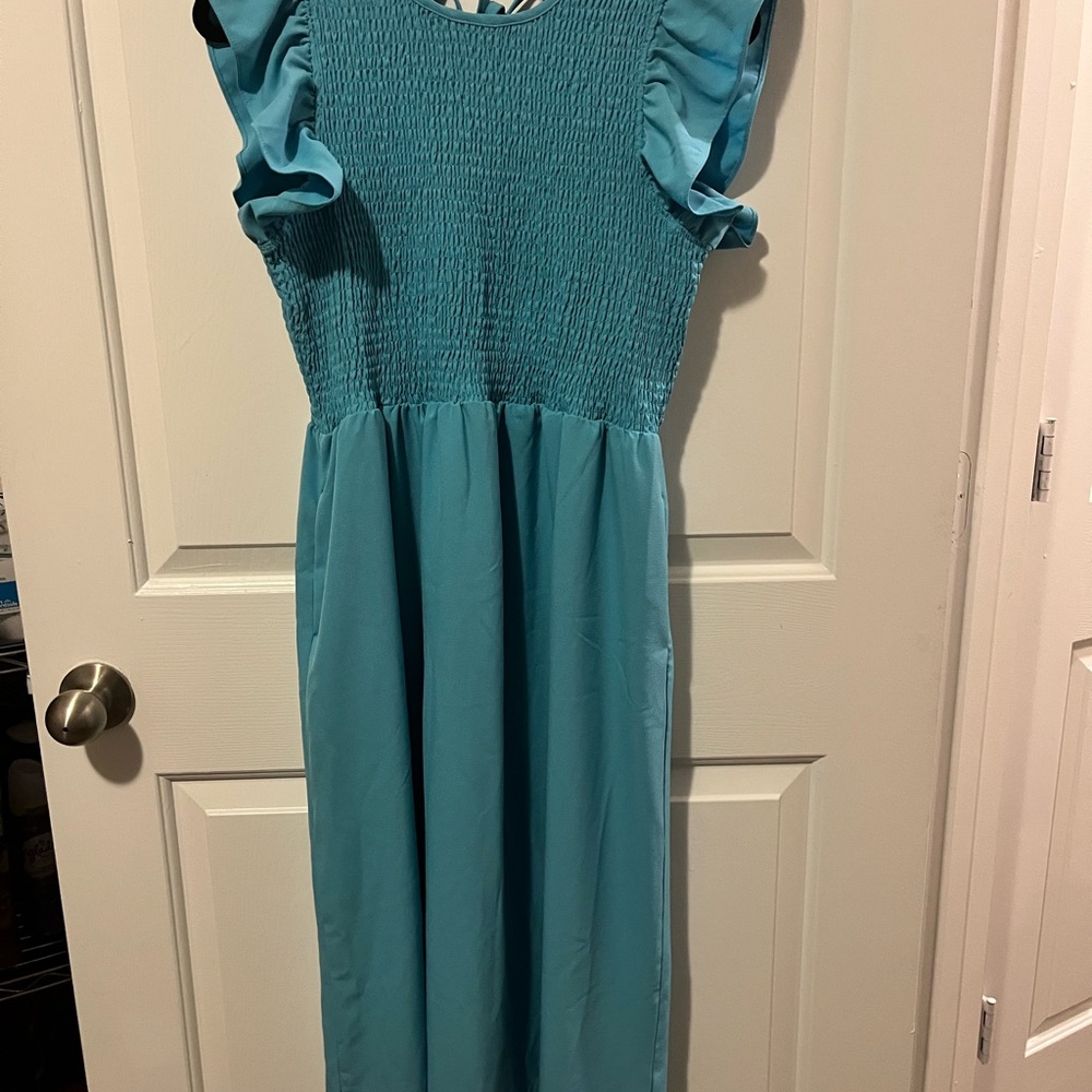 Michelle McDowell Blue Dress